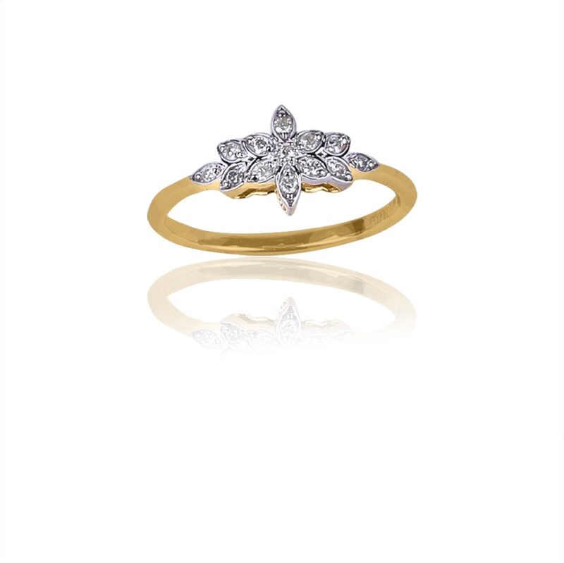 Light weight diamond ring